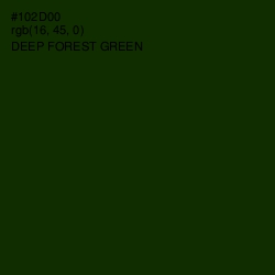 #102D00 - Deep Forest Green Color Image
